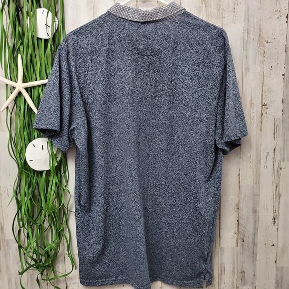 Retrofit Polo Short Sleeve Top Blue Large - Picture 2 of 8